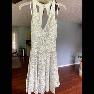 B. Darlin, grey & silver dress, size 3/4 women's